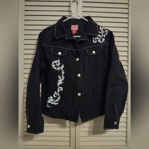 Red Ranch Cotton Western Rock-A-Billy Style Jacket